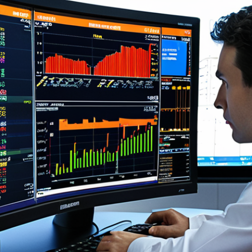 Home 11 ** A financial analyst intensely focused on a Bloomberg Terminal, showcasing charts and data related to investment management, portfolio performance, and risk analysis. The scene emphasizes global financial markets and strategic decision-making.
**