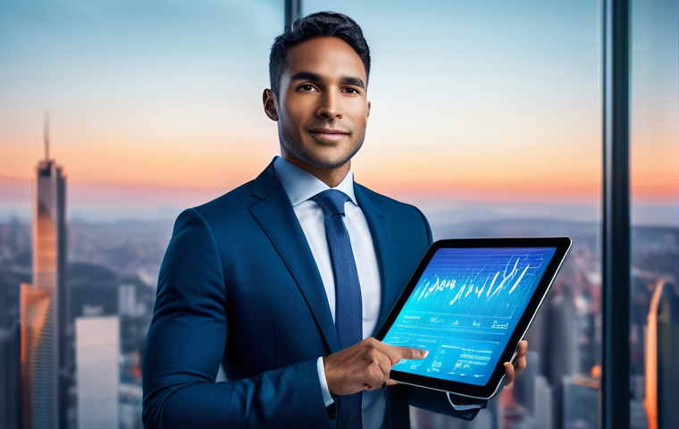 CFA와 금융권 연봉 협상의 포인트 - The Ascending CFA Professional in the Modern Financial Landscape**

**Prompt:** A highly detailed, r...