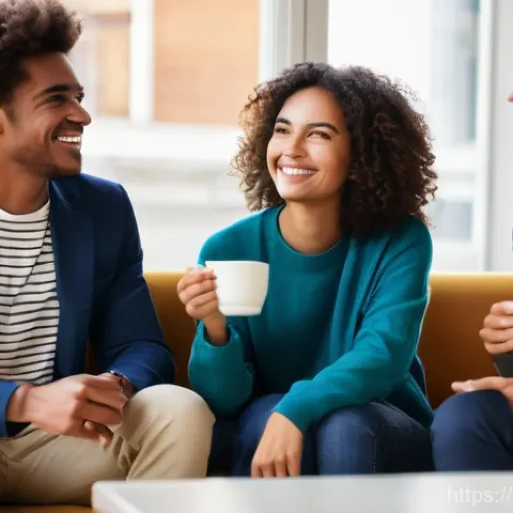 CFA 학습 그룹의 장점 - **Prompt:** A diverse group of four young adults (20s-30s), consisting of men and women from various...