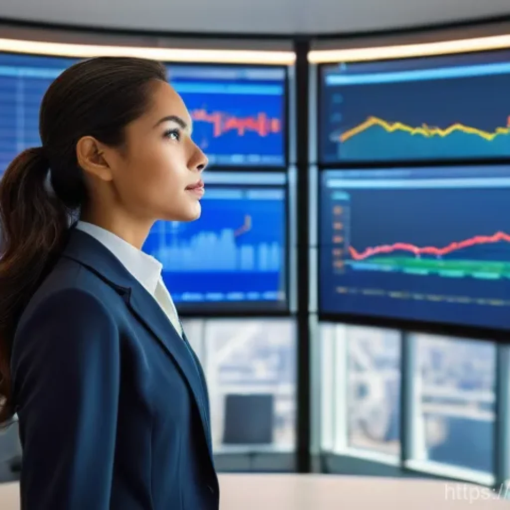 CFA와 전자 금융 시스템 - **Prompt: "A professional and confident female financial analyst, dressed in a sharp, modern busines...