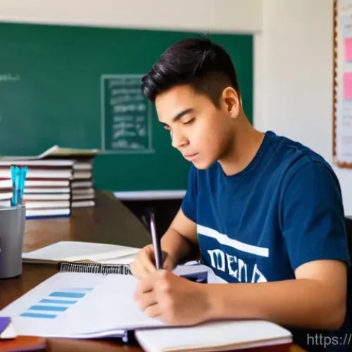 CFA 학습의 주요 오류 - **Prompt:** A young adult, around 20-25 years old, sits at a well-lit desk, surrounded by open textb...
